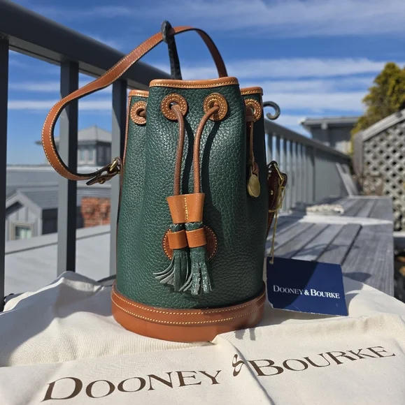 New, Vintage D&B Fir Green Hand Fitted Crossbody Bag, USA - Picture 6 of 16